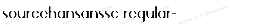 sourcehansanssc regular字体转换